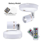 LED Spotlight Wireless Dimmable Remote Control