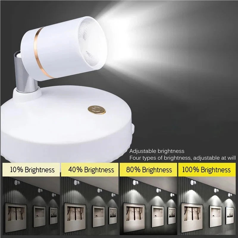 LED Spotlight Wireless Dimmable Remote Control