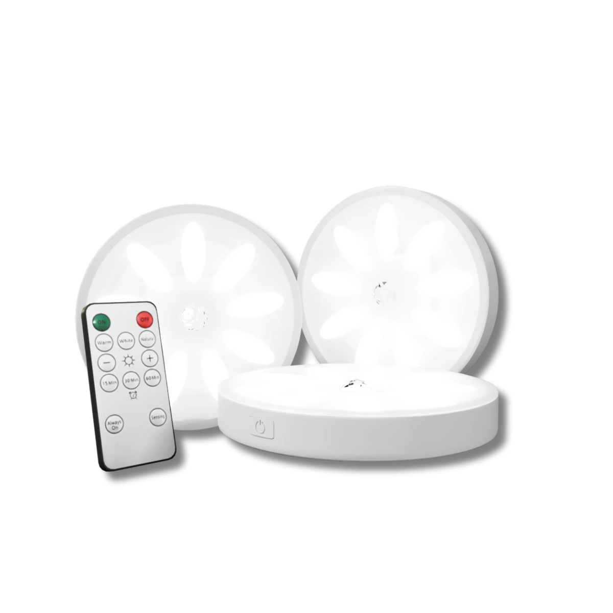 LED Spotlights Magnetic Rechargeable Dimmable Set of 3