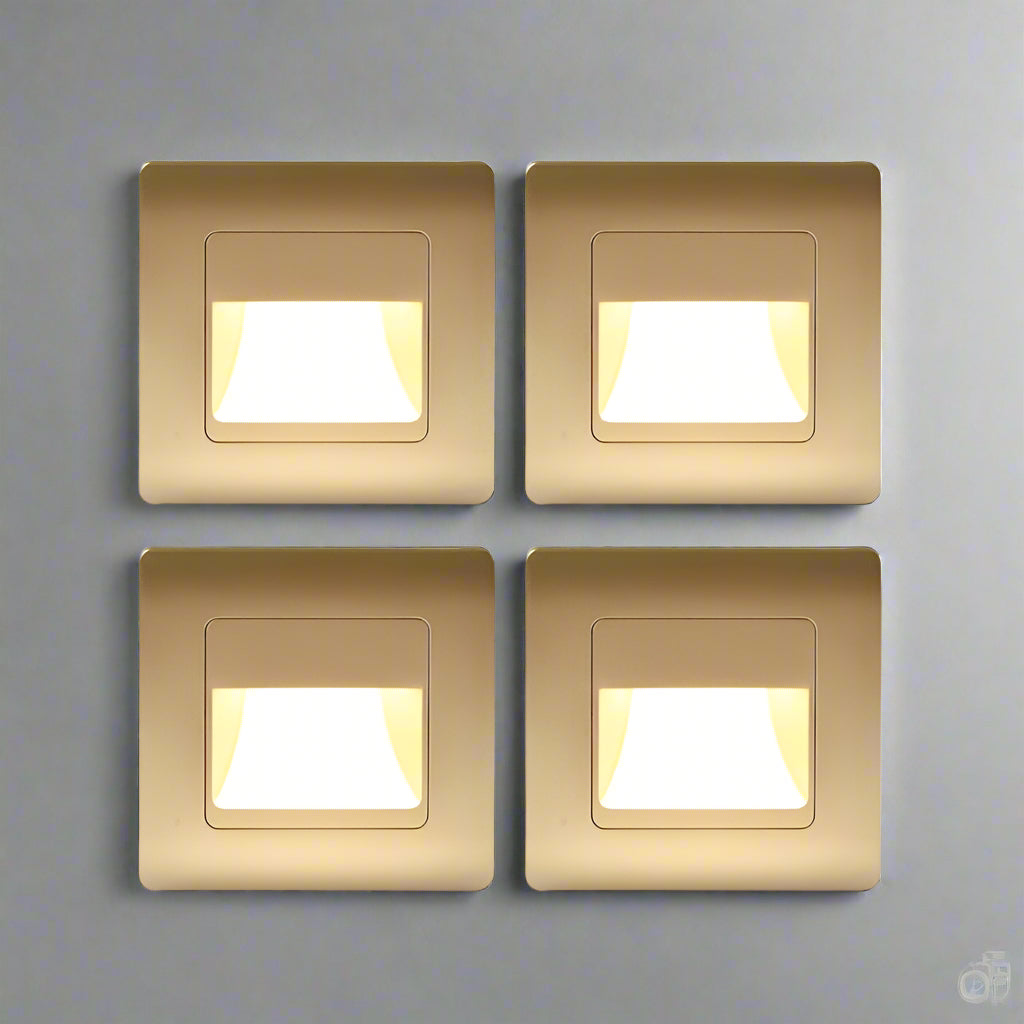 LED Stair Light Motion-Sensing Recessed Selectable Color