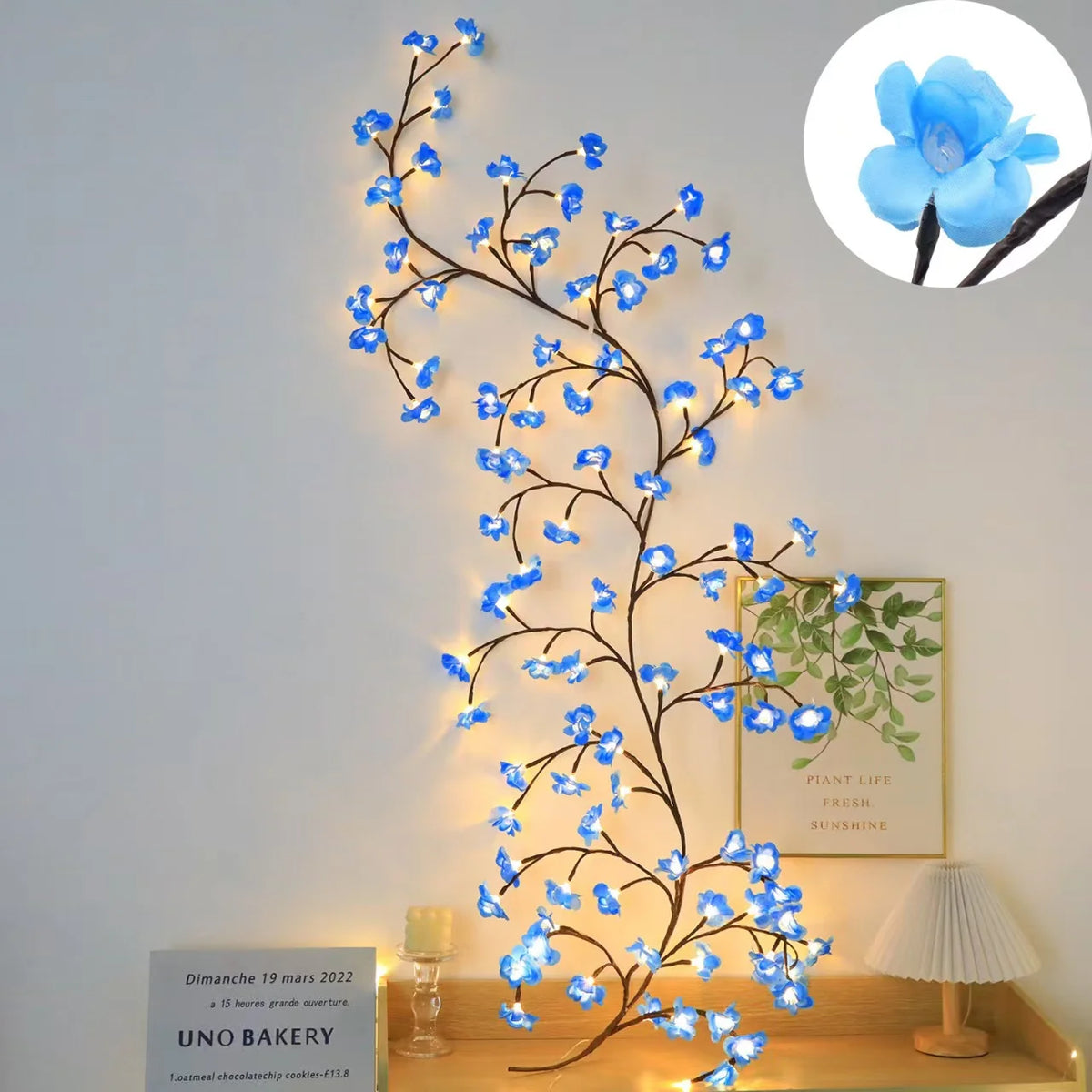 LED String Lights Floral Design USB Powered