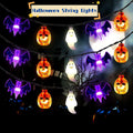 LED String Lights Pumpkin Ghost Bat Battery & USB