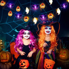 LED String Lights Pumpkin Ghost Bat Battery & USB