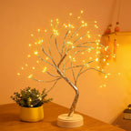 LED Table Lamp Bonsai Warm Glow USB & Battery