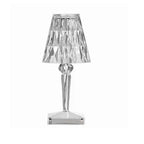 LED Table Lamp Crystal-Cut Diffuser USB Rechargeable Touch Control