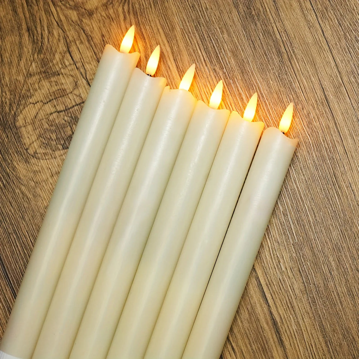 LED Taper Candles Flameless Flickering Remote Control