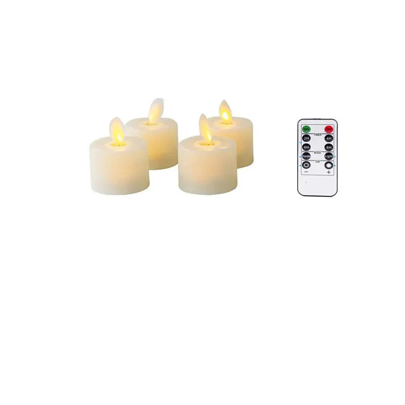 LED Tealights Realistic Flicker Battery-Powered & Flameless
