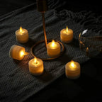 LED Tealights Realistic Flicker Battery-Powered & Flameless