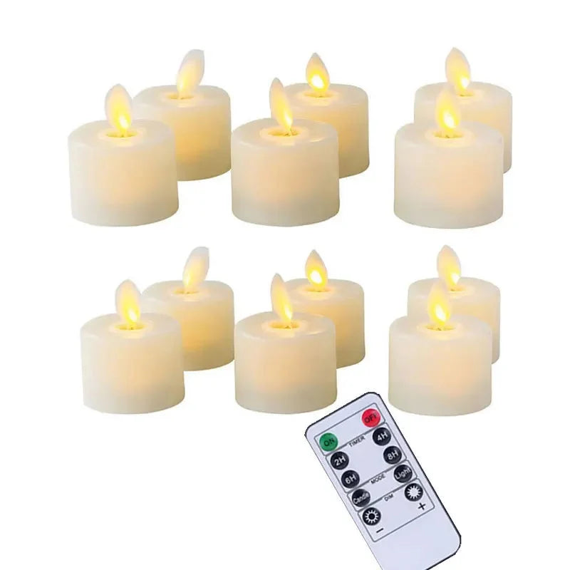 LED Tealights Realistic Flicker Battery-Powered & Flameless