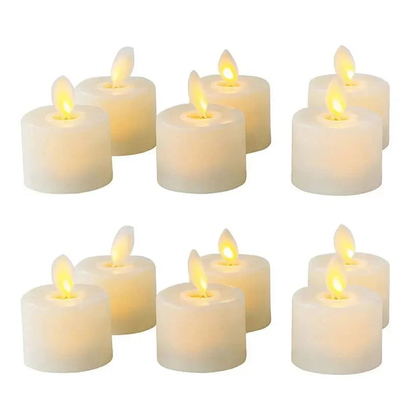LED Tealights Realistic Flicker Battery-Powered & Flameless