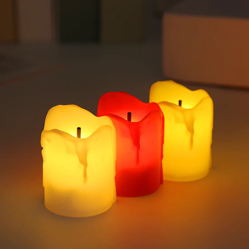 LED Tealights Realistic Wax Flameless & Battery Operated