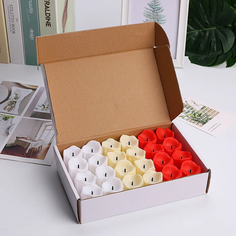 LED Tealights Realistic Wax Flameless & Battery Operated