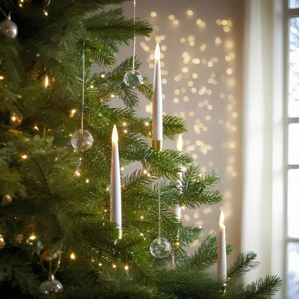 LED Tree Candles Flickering Flame Remote & Timer