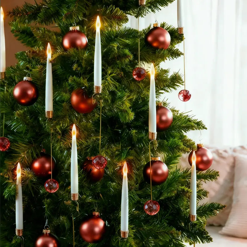 LED Tree Candles Flickering Flame Remote & Timer