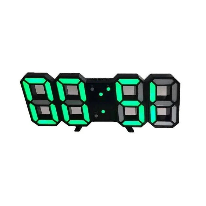 LED Wall Clock 3D Dimmable Soft Glow USB Powered