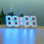 LED Wall Clock 3D Dimmable Soft Glow USB Powered