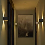LED Wall Lamp Adjustable Dual-Panel Wired & USB Rechargeable