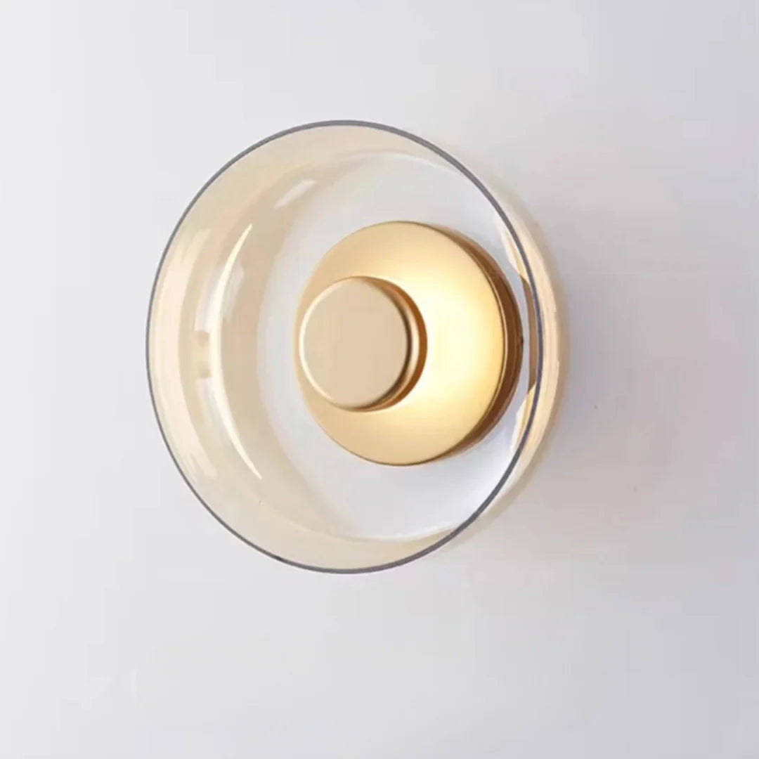 LED Wall Lamp Energy-Efficient 5W Glass & Iron