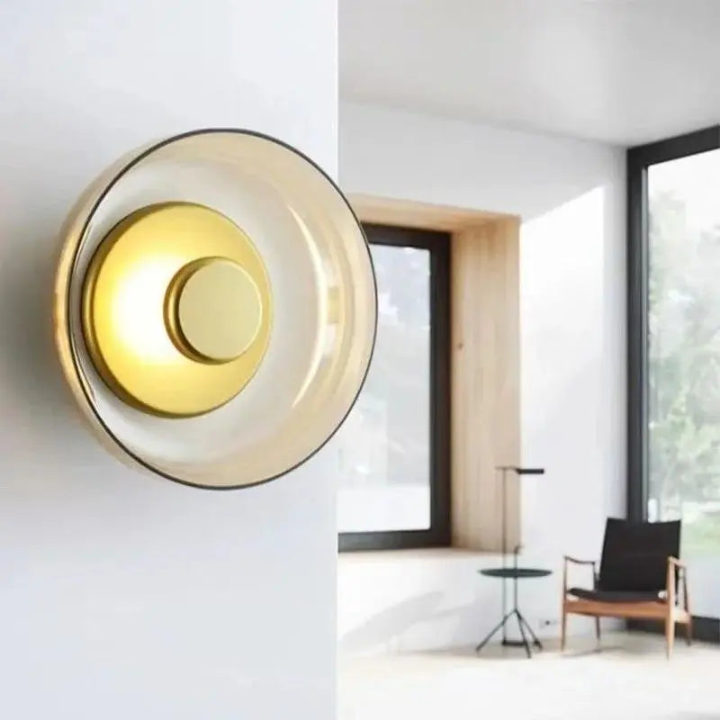LED Wall Lamp Energy-Efficient 5W Glass & Iron