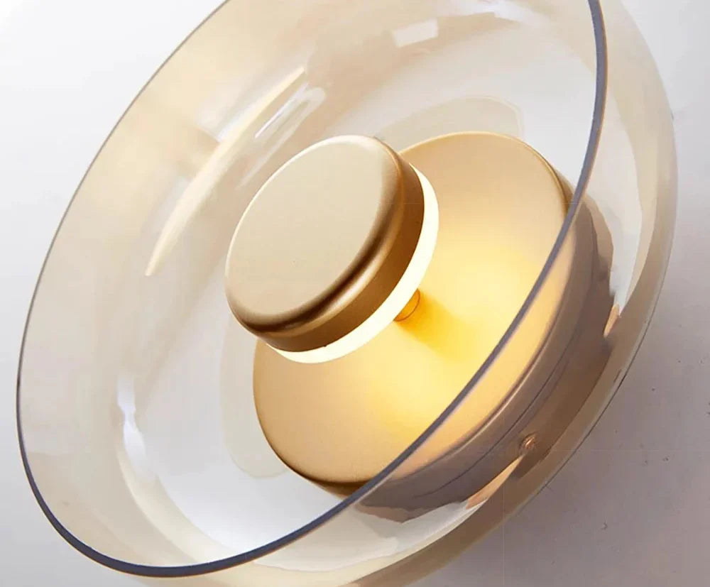 LED Wall Lamp Energy-Efficient 5W Glass & Iron