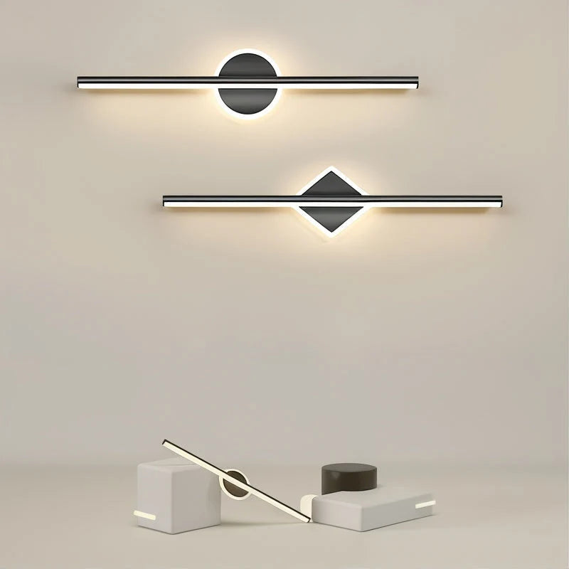 LED Wall Lamp Integrated Warm Light Black & Gold