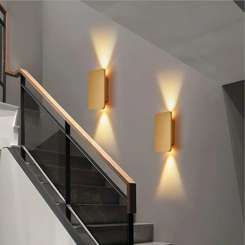 LED Wall Lamp Rectangular Integrated Metal Frame