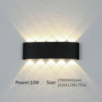 LED Wall Lamp Slim Aluminum Adjustable Brightness
