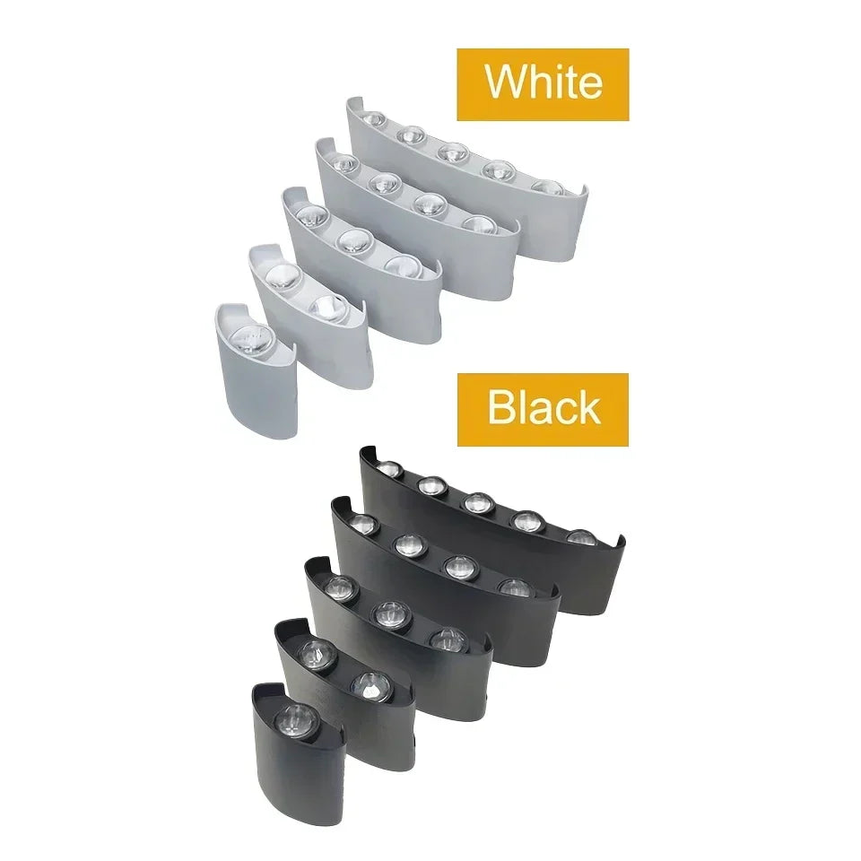 LED Wall Lamp Slim Aluminum Adjustable Brightness