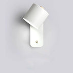 LED Wall Light Directed Lighting Integrated Switch Metal Body