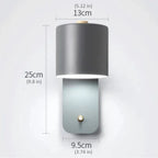 LED Wall Light Directed Lighting Integrated Switch Metal Body