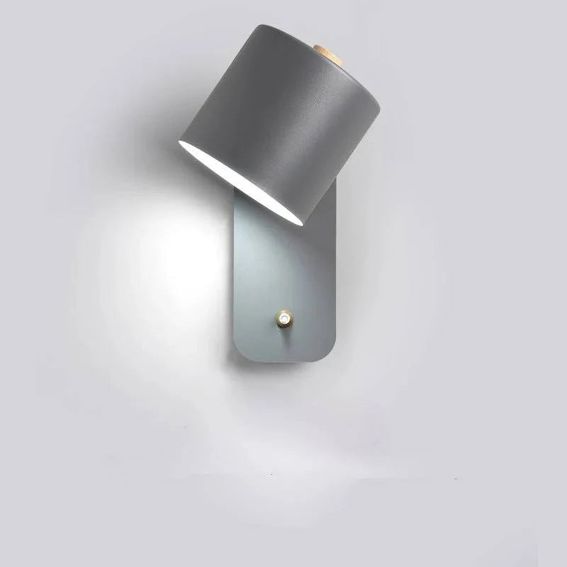 LED Wall Light Directed Lighting Integrated Switch Metal Body