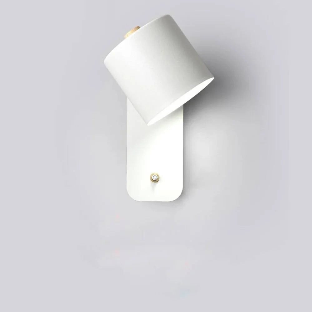 LED Wall Light Directed Lighting Integrated Switch Metal Body