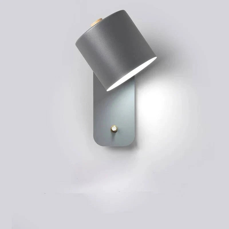 LED Wall Light Directed Lighting Integrated Switch Metal Body