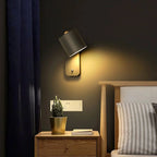 LED Wall Light Directed Lighting Integrated Switch Metal Body