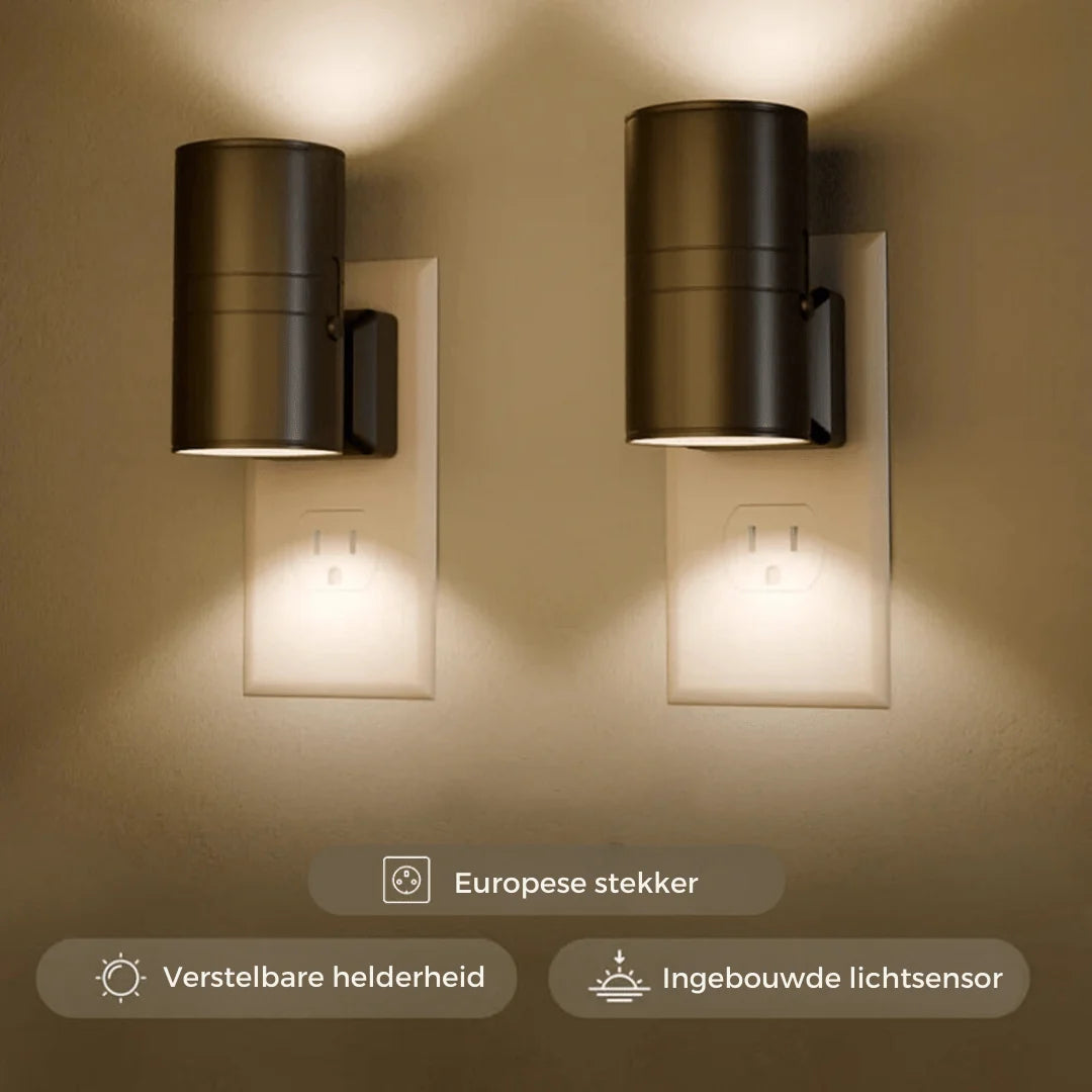 LED Wall Light Plug-In Dimmable Automatic Sensor