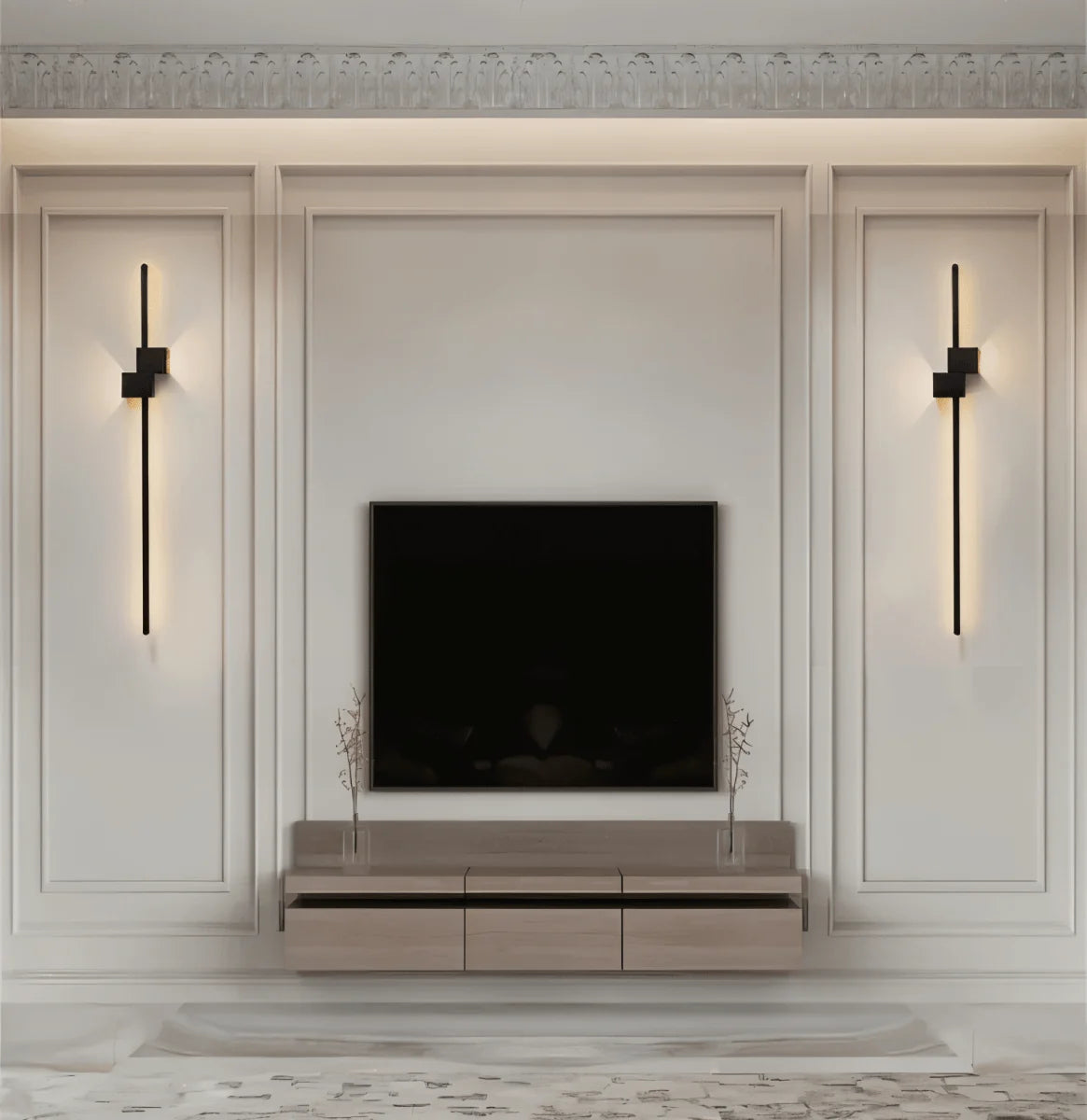 LED Wall Light Slim Integrated Indirect Lighting