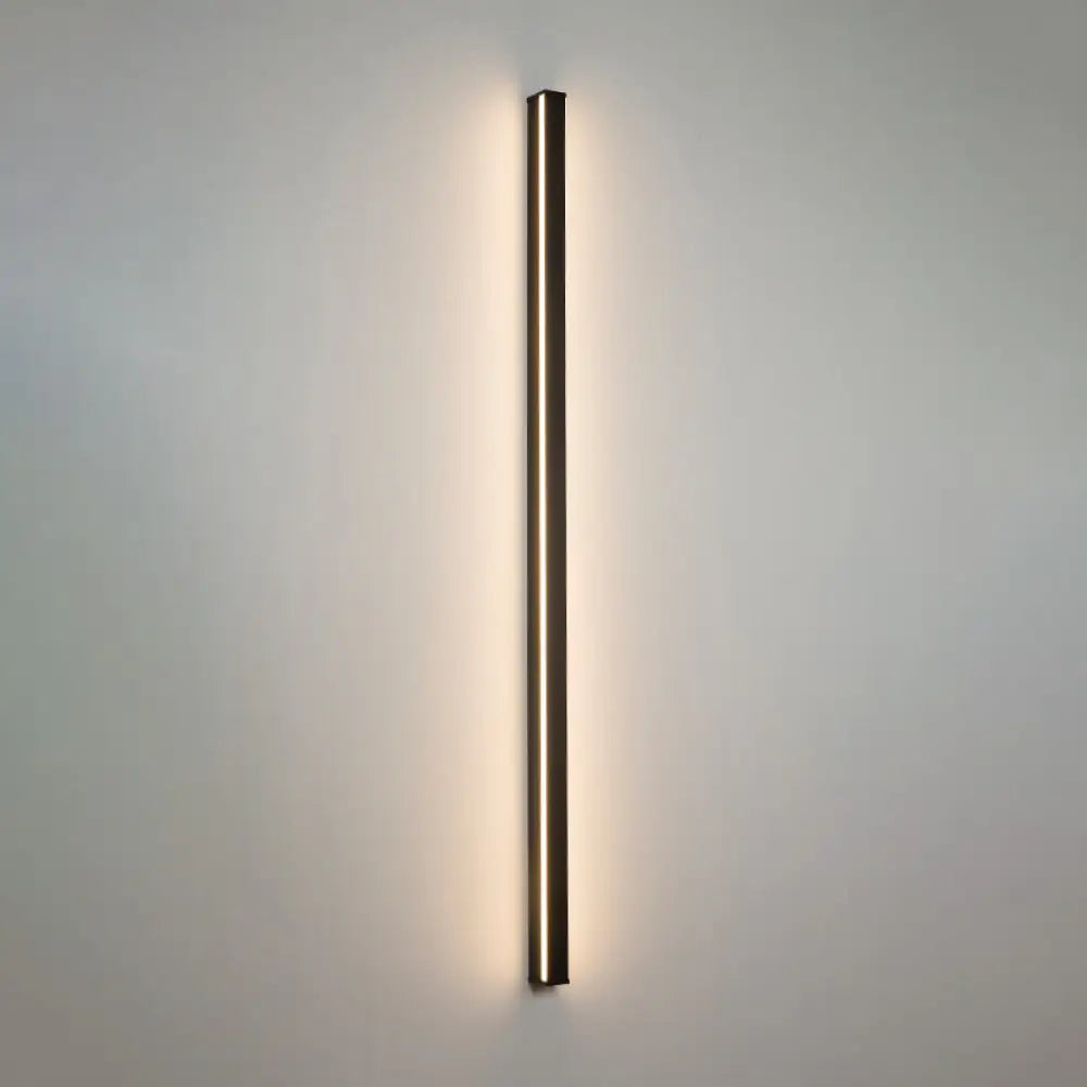 LED Wall Light Slim Linear Matte Black