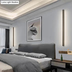 LED Wall Light Slim Linear Matte Black