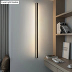 LED Wall Light Slim Linear Matte Black