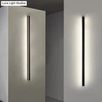 LED Wall Light Slim Linear Matte Black