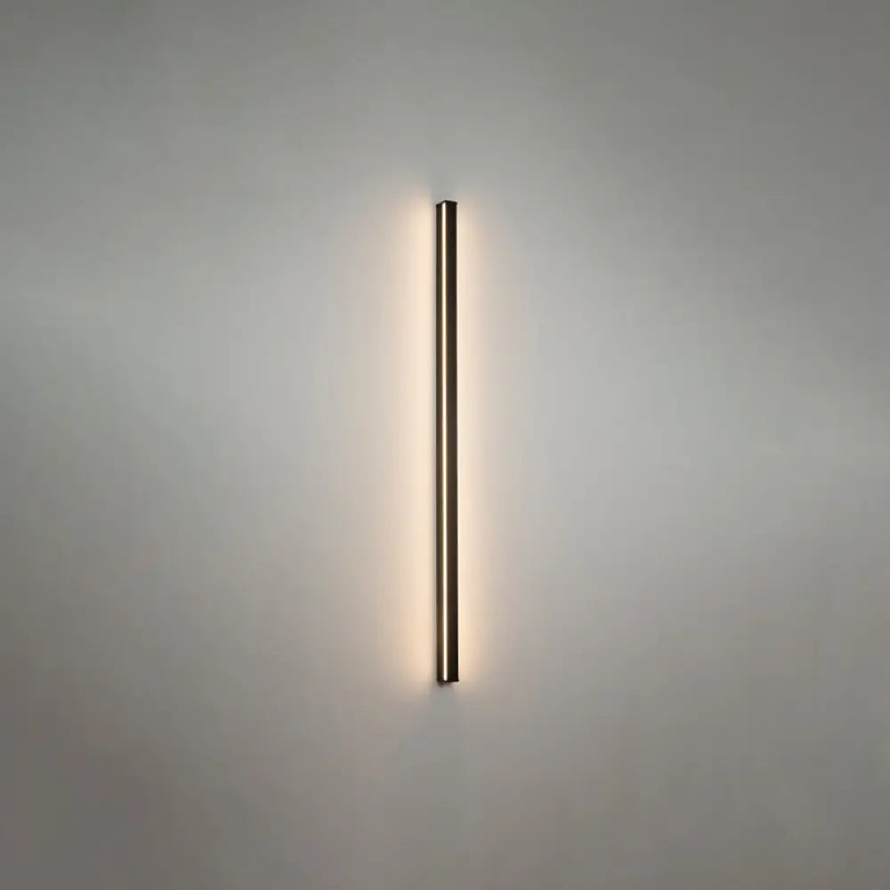 LED Wall Light Slim Linear Matte Black