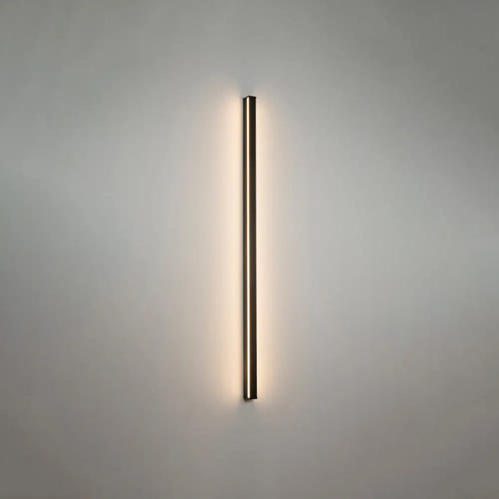 LED Wall Light Slim Linear Matte Black