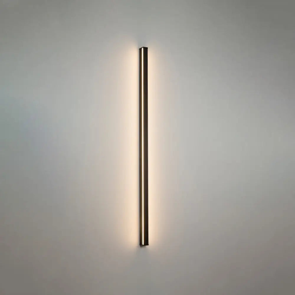 LED Wall Light Slim Linear Matte Black