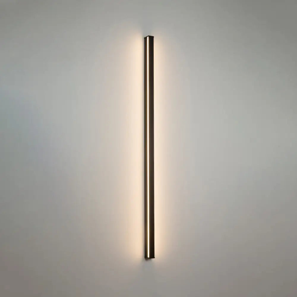 LED Wall Light Slim Linear Matte Black