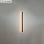 LED Wall Light Slim Linear Matte Black