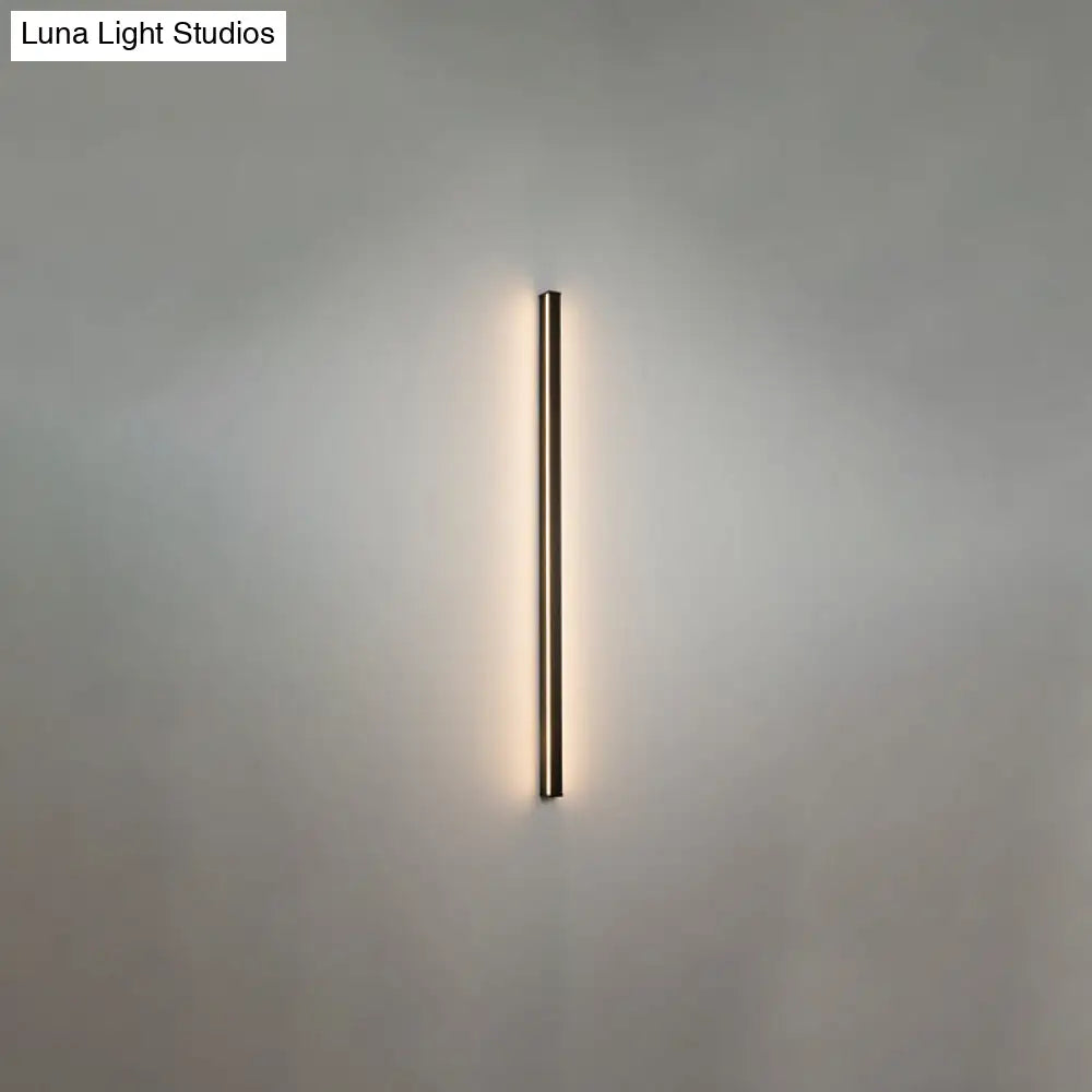 LED Wall Light Slim Linear Matte Black