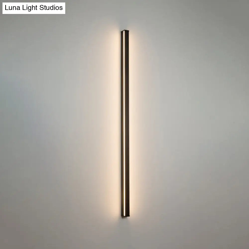 LED Wall Light Slim Linear Matte Black