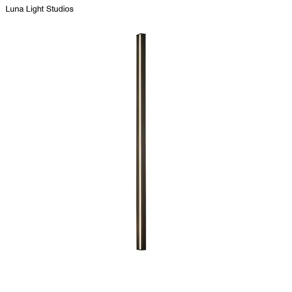 LED Wall Light Slim Linear Matte Black
