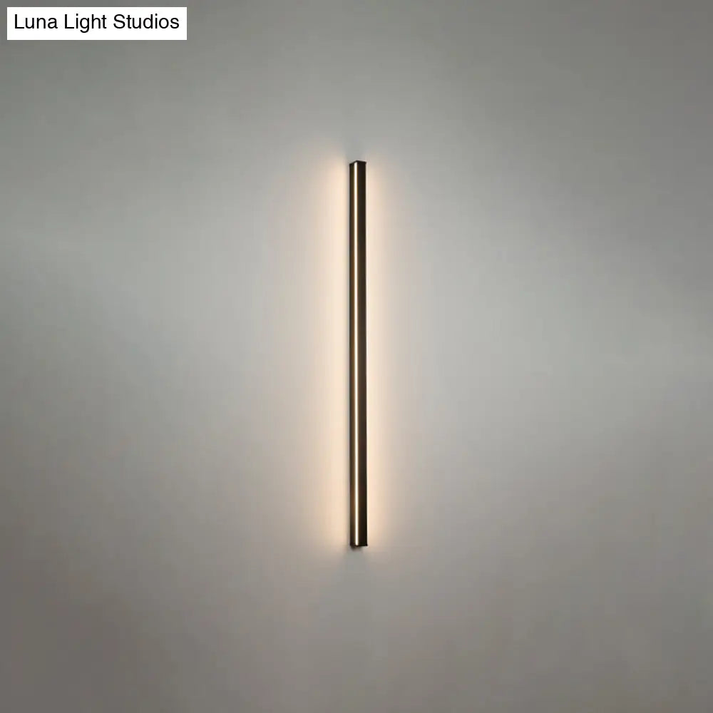 LED Wall Light Slim Linear Matte Black