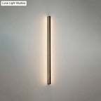 LED Wall Light Slim Linear Matte Black